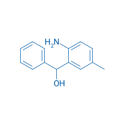 (2-AMINO-5-METHYLPHENYL)(PHENYL)METHANOL 结构式