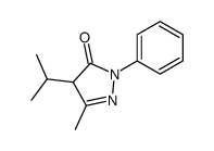 4-异丙基-5-甲基-2-苯基-2,4-二氢-3H-吡唑-3-酮 结构式