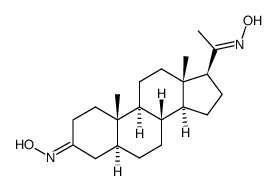 5α-孕烷二酮-(3,20)-二肟 结构式