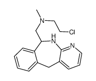(10,11-dihydro-5H-benzo[e]pyrido[2,3-b]azepin-10-ylmethyl)(2-chloro-ethyl)-methylamine 结构式