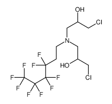 2-Propanol, 1,1'-[(3,3,4,4,5,5,6,6,6-nonafluorohexyl)imino]bis[3-chloro- 结构式