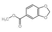 甲基 1,3-苯并二恶唑-5-羧酸酯 结构式