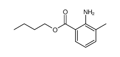 2-氨基-3-甲基苯甲酸丁酯 结构式