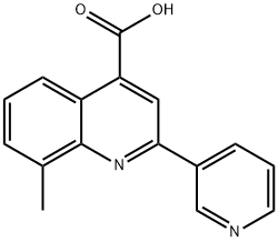 8-甲基-2-吡啶-3-基-喹啉-4-羧酸 结构式