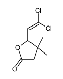 5-(2,2-二氯乙烯基)-4,4-二甲基氧杂环戊烷-2-酮 结构式