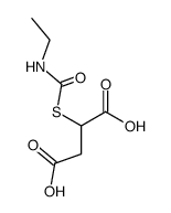 2-[[(乙基氨基)羰基]硫代]丁二酸 结构式