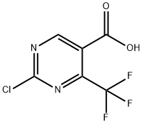 2-氯-4-(三氟甲基)-5-嘧啶羧酸 结构式