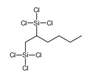 Silane, (1-butyl-1,2-ethanediyl)bis[trichloro- 结构式
