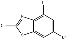 6-溴-2-氯-4-氟苯并[D]噻唑 结构式
