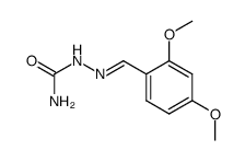 {[(2,4-Dimethoxyphenyl)methylidene]amino}urea 结构式