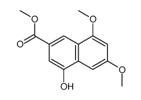4-羟基-6,8-二甲氧基-2-萘羧酸甲酯 结构式