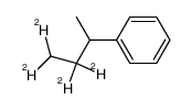苯, (1-甲基丙基-2,2,3,3-d4)- 结构式