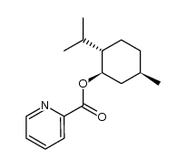 (1R,2S,5R)-2-异丙基-5-甲基环己基吡啶-2-甲酸酯 结构式