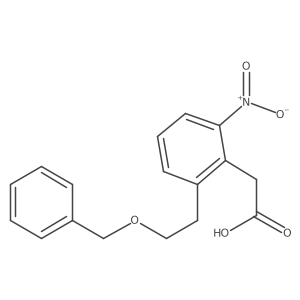 2-[2-[2-(苄氧基)乙基]-6-硝基苯基]乙酸 结构式