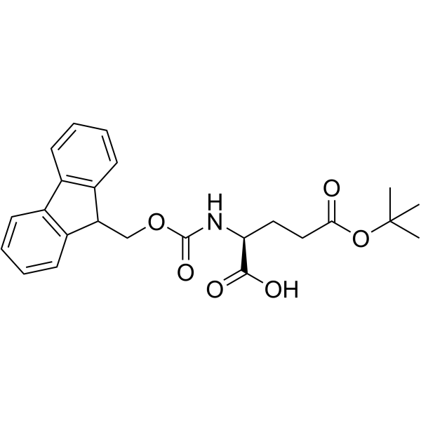 Fmoc-O-叔丁基-L-谷氨酸 结构式