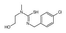 3-[(4-氯苯基)甲基]-1-(2-羟乙基)-1-甲基硫脲 结构式