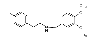 (3,4-DIMETHOXY-BENZYL)-[2-(4-FLUORO-PHENYL)-ETHYL]-AMINE 结构式