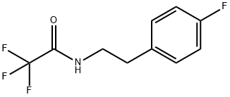 2,2,2-三氟-N-(4-氟苯乙基)乙酰胺 结构式