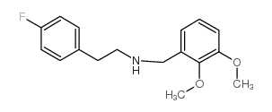 N-(2,3-二甲氧基苄基)-2-(4-氟苯基)乙胺 结构式
