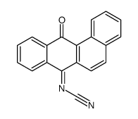 Cyanamide, (12-oxobenz[a]anthracen-7(12H)-ylidene)- (9CI) 结构式