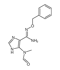1H-Imidazole-4-carboximidamide, 5-(formylmethylamino)-N-(phenylmethoxy)- 结构式