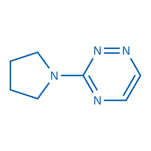3-(1-吡咯烷)-1,2,4-三嗪 结构式