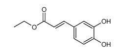 乙基(2Z)-3-(3,4-二羟基苯基)丙烯酸酯 结构式