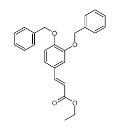 3-(3,4-二苄氧基苯基)丙烯酸乙酯 结构式