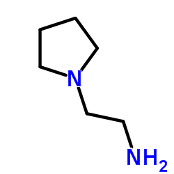 1-(2-氨乙基)吡咯烷 结构式