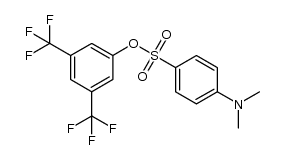 4-二甲氨基苯磺酸-3,5-双(三氟甲基)苯酯 结构式
