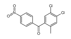 (4,5-二氯-2-甲基苯基)-(4-硝基苯基)甲酮 结构式