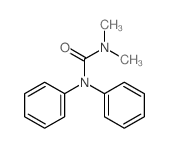 1,1-二甲基-3,3-二苯基脲 结构式