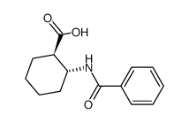 (1R,2R)-2-苯甲酰基氨基-环己烷羧酸 结构式