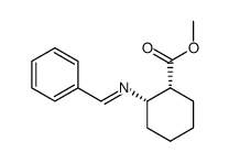 顺-2-[(苯亚甲基)氨基]环己烷羧酸甲酯 结构式