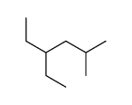 4-Ethyl-2-methylhexane. 结构式