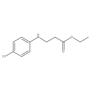 N-(4-氯苯基)-β-丙氨酸乙酯 结构式