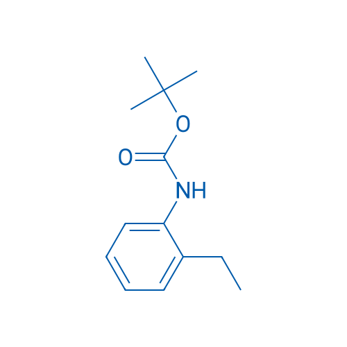 N-(叔丁氧基羰基)-2-乙基苯胺 结构式