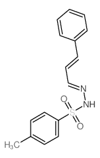 N'-(3-苯基-2-丙烯亚基)-对甲苯磺酰肼 结构式