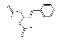 2-Propene-1,1-diol, 3-phenyl-, 1,1-diacetate, (2E)- 结构式