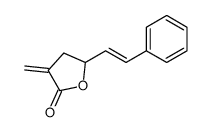 3-亚甲基-5-(2-苯乙烯基)二氢呋喃-2(3H)-酮 结构式