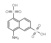 4-氨基萘-1,6-二磺酸 结构式