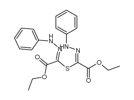 2,2'-硫代双[2-(苯肼基亚基)乙酸] 1,1'-二乙酯 结构式