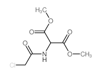 2-[(2-氯乙酰基)氨基]丙二酸二甲酯 结构式