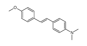 4-[(E)-2-(4-甲氧基苯基)乙烯基]-N,N-二甲基苯胺 结构式