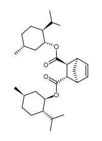Bicyclo[2.2.1]hept-5-ene-2,3-dicarboxylic acid, 2,3-bis[(1R,2S,5R)-5-methyl-2-(1-methylethyl)cyclohexyl] ester, (1R,2S,3S,4S)- 结构式