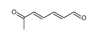 (2E,4E)-6-氧代-2,4-庚二烯醛 结构式
