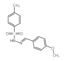N-(4-甲氧基亚苄基)-4-甲基苯磺酰肼 结构式