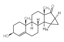 (3β,15α,16α)-15,16-二氢-3-羟基-3'H-环丙[15,16]雄甾-5,15-二烯-17-酮 结构式