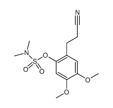 2-(2-氰乙基)-4,5-二甲氧基苯基二甲基氨基磺酸酯 结构式