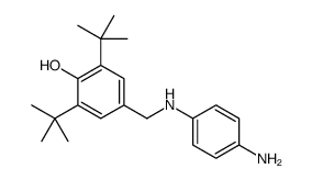 4-[(4-氨基苯胺基)甲基]-2,6-二叔丁基苯酚 结构式
